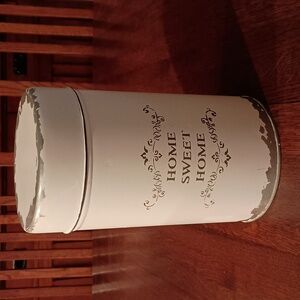Chic Home Sweet Home Galvanized Distressed Container Canister